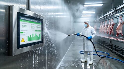 Solusi perusahaan terbaru tentang 316 Stainless Steel All-in-One PC: The Hygienic Choice for Meat Processing