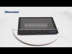 Monitor layar sentuh LCD industri dengan dimmer untuk menyesuaikan kecerahan layar secara manual