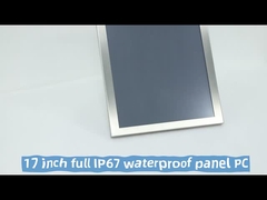 Panel baja tahan karat bercahaya tinggi PC 21.5 Inch 5 Wire Resistive Touch Screen