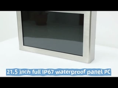 Windows/Linux OS PC Panel Stainless Steel dengan Resistive / Capacitive Touch Screen