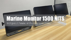 Monitor LCD Laut 1500 NITS IP67 Waterproof Dengan Layar Sentuh