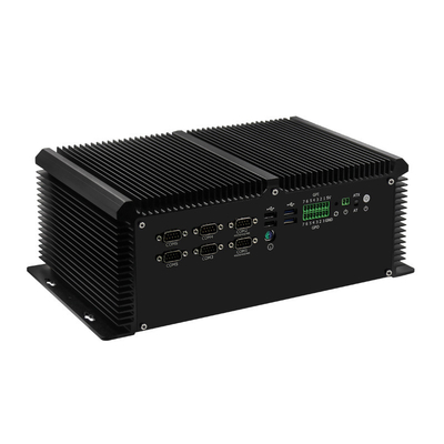 Harga yang pantas 4 Lan 6 COM 8 USB Kotak Tanpa Kipas PC POE Core 7th I7-7700HQ Windows 10 on line