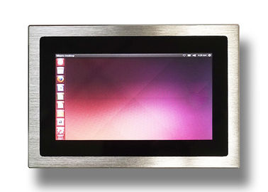 Harga yang pantas Panel Silver Mount Windows Embedded Panel Layar Sentuh PC 2 Antarmuka RS232 on line