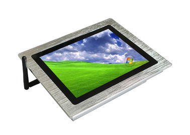 Harga yang pantas Aluminium Alloy Tanpa Kipas Panel Sentuh Industri PC 8 Inch J1900 CPU Bersuara Desain on line