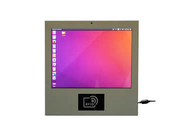 Harga yang pantas 15 Inch Touch Screen Komputer Warna Putih Metal Case RFID Dengan Kamera Bluetooth on line