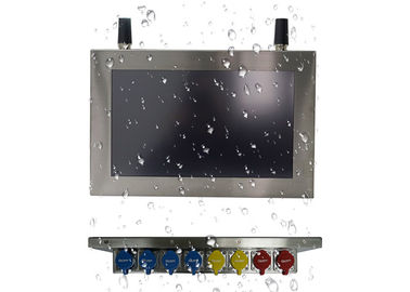 Harga yang pantas Sinar Matahari Dapat Dibaca Panel Stainless Steel PC 22 Inch Lebar Layar Lebar Warna on line