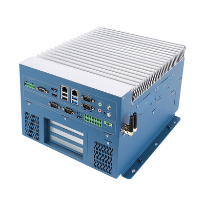 Harga yang pantas 16G DDR5 Industrial Mini PC 2 PCIe/PCI slot 4*232/485 I/O Interface Kelas Industri untuk aplikasi tugas berat on line