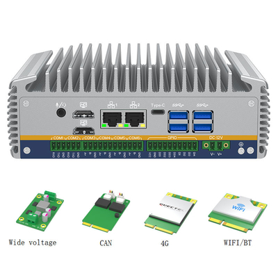 Harga yang pantas Core i5-1235U M.2 2280 SSD Industrial Mini PC dengan Aluminium Case dan 1*Intel I226-LM Network on line