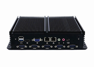 Harga yang pantas 6 USB Industri Tertanam Komputer Onboard Intel Baytrial J1900 Tertanam Kotak Otomasi PC 6 COM on line