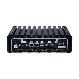 Harga yang pantas Aluminium Alloy Industrial Mini PC Tegangan Lebar 9V-36V Dengan 10COM Opsional on line