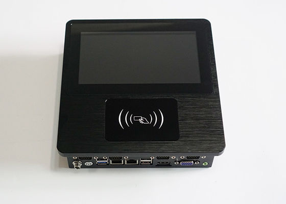 Harga yang pantas RFID 3G 400cd / m2 RS232 Panel LCD Industri PC Sistem Ubuntu on line