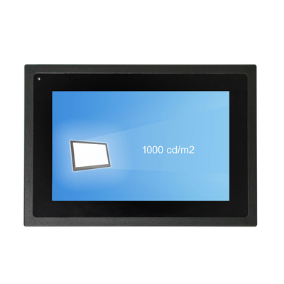 Harga yang pantas Monitor Layar Sentuh DC12V, Monitor Industri Tertanam 1000 Nit Tahan Debu on line