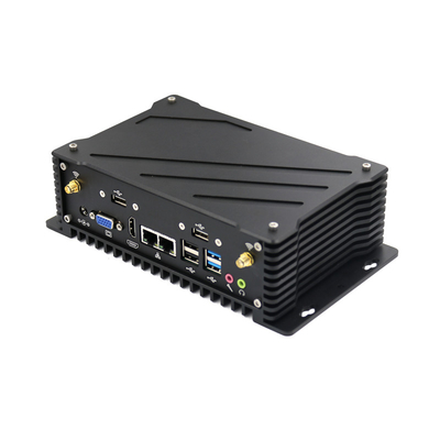 Mini PC Industri Tanpa Kipas Daya Rendah 6 RS232 Remote Control Desktop Mini PC