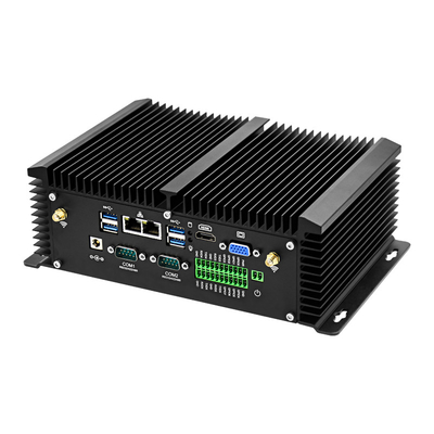 DC 9V - 36V PC Industri Tanpa Kipas USB GPIO VGA HDMI Dual Display Dengan Remote Control