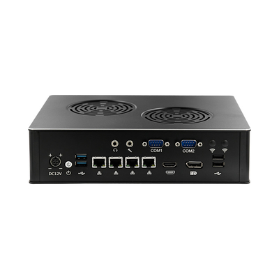 Harga yang pantas Windows 11 Pro Industrial Mini PC Komputer Intel Xeon-D D-1581 4 LAN Video Ganda HDMI DP 4K on line