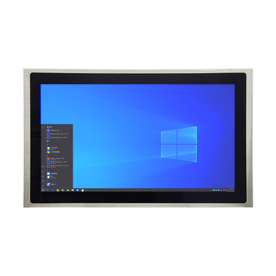 DC 9V - 36V Panel industri PC stainless steel 1000 Nits Kecerahan tinggi
