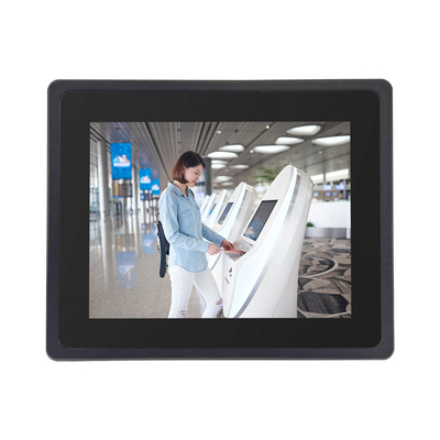 Bagian depan IP65 Waterproof Embedded Touch Panel PC Window10 Pro Dengan SSD 128GB