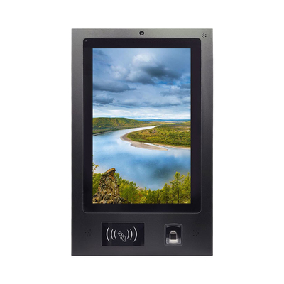 21.5 Inch Embedded Touch Panel PC Dengan NFC Fingerprint Recognition Kamera Dan Mikrofon