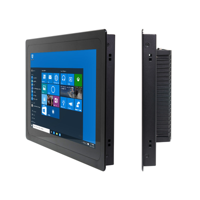 Layar LCD Industri Panel Sentuh Tertanam PC Window10 Pro OS Gigabit Ethernet Konektivitas Aluminium Alloy