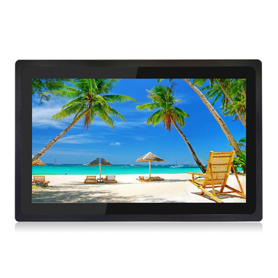 Harga yang pantas WLED Capacitive Touch Monitor 7H Kekerasan Permukaan VGA/DVI/HDMI Input CE/FCC/RoHS Bersertifikat on line