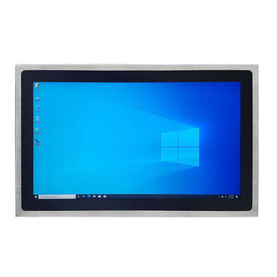 Panel PC stainless steel dengan penyimpanan SSD 128GB DC 9V - 36V Tegangan Kerja EETI 80 Touch Controller IC CE /