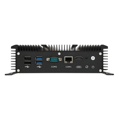 Harga yang pantas DDR4 RAM SSD HDD Fanless Mini PC 6*Gigabit LAN Industrial Mini PC on line