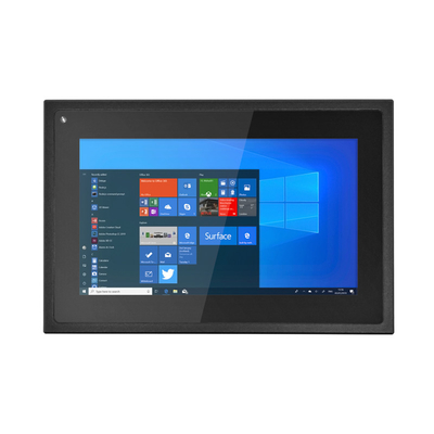 Harga yang pantas 1000 Cd/m2 Ultra Bright 7H Surface Hardness Capacitive Touch Monitor dengan USB Interface Hitam on line
