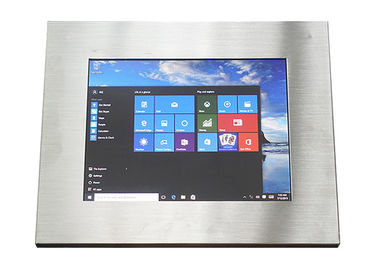 Presisi tinggi Panel Stainless Steel PC / Panel Sentuh Tahan Air 64G SSD Hard Disk
