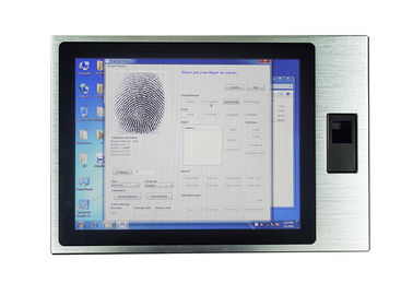 Harga yang pantas Panel Sentuh PC Touchproof Tertanam PC 64G Hard Disk 4G Dengan Finger Print on line