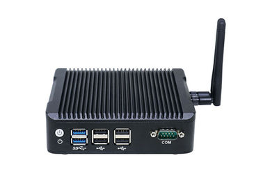 Harga yang pantas Pengolahan Makanan Rugged Industri Tanpa Kipas Mini PC Dukungan WIFI Dan Bluetooth on line