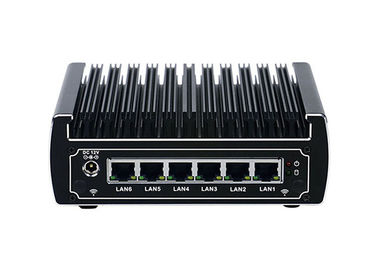 Harga yang pantas Kebisingan Komputer Tanpa Kipas Industri Yang Sangat Andal - Gratis Dengan 7 LAN 4 USB 1 HDMI on line