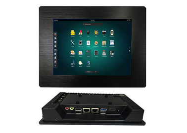 Harga yang pantas 8 Inch Tertanam Touch Panel PC Bahan Paduan Aluminium Linux OS Dan 5 COM RS232 on line