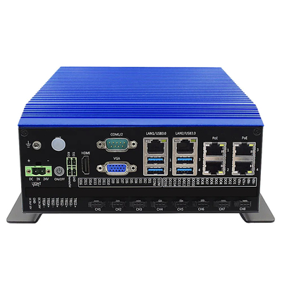Harga yang pantas Inspeksi Visual Industri Mini PC dengan Intel Core i7-8700 CPU dan 2 * Intel I225 Network on line
