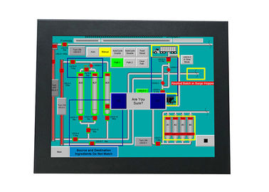 I3 CPU 12 Inch Industrial Touch Panel PC Touch Screen 1024 * 768 Resolusi