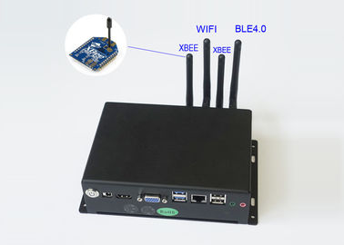 J1900 Processor Industrial Box PC Dengan WiFi Bluetooth Dan 2 XBEE PRO S2C Modul