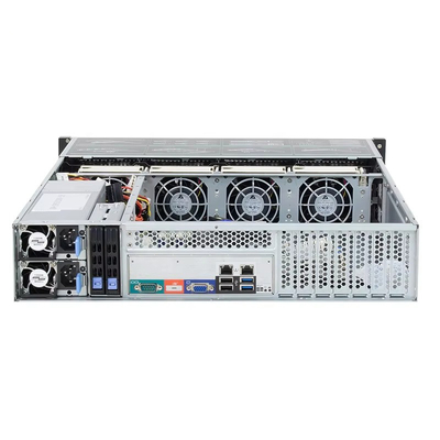 100-240 V AC IN 2u Rack NAS Server dengan 16 DDR4 Slot 4 PCI-E3.0X16 Slot 2 PCI-E3.0X8 Slot 12 3.5 SATA Bays