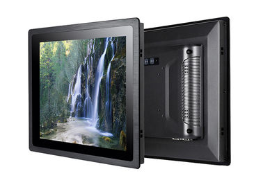 Harga yang pantas 12 Inch 3 MM Bezel Tipis Panel Gunung Layar Sentuh PC 90% Luminousness Untuk Kios on line