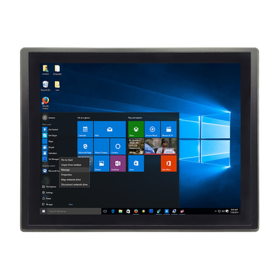 Harga yang pantas PC Panel Sentuh Industri tahan debu, Kasar Semua Dalam Satu Pc 17 Inch 400cd / m2 Brightness on line
