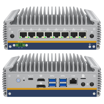 Harga yang pantas 14th Gen Core Ultra i5/i7 Network Security Mini PC 8*Intel I226 LAN X86 Industrial Firewall Router Pfsense Mini PC on line