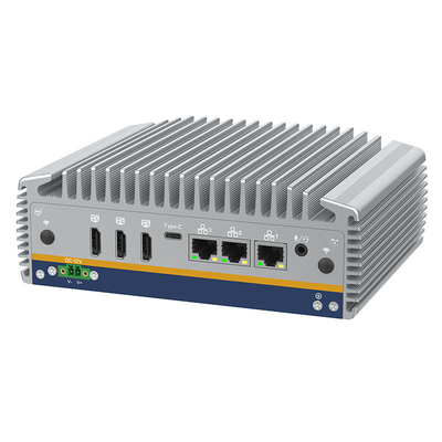 Harga yang pantas Performa tinggi tanpa kipas Embedded Industrial Mini PC DDR5 M.2 2280 3*Intel i226-V, dukungan quad display on line