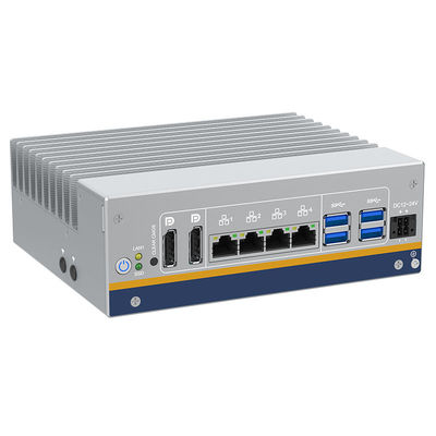 Harga yang pantas PC Mini tanpa kipas 2* DP Display Port 4* Gigabit Ethernet Intel i210-AT Intel I219-LM DIN-Rail Mounting Embedded BOX PC on line