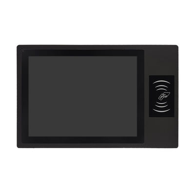 Harga yang pantas Komputer panel kontrol industri tertanam IPC 1000nits 15 Inci Capacitive layar sentuh dengan RFID dan CANBUS on line
