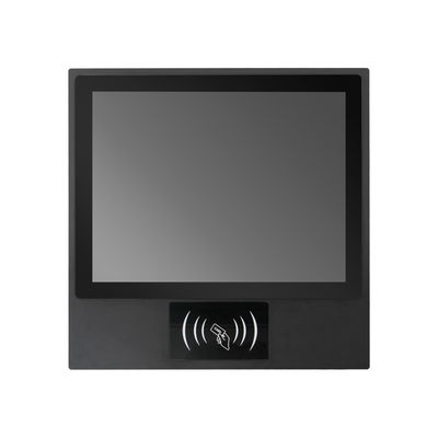 Harga yang pantas 15 Inch Capacitive Touch Panel Pc Celeron J4125 4G DDR4 128G SSD Dengan RFID Untuk Sistem Hadir on line