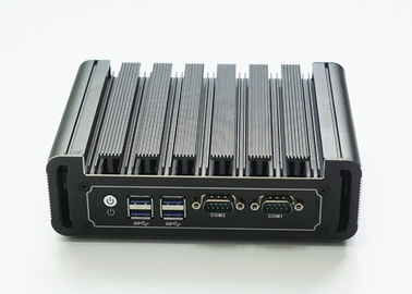 Harga yang pantas Intel I7-7500U Dual Core Industri Micro PC 6 USB 2 Port Ethernet 2 COM RS232 on line