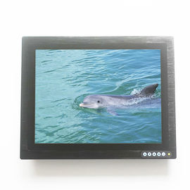 Full IP67 Waterproof Monitor Sentuh Kapasitif 15 '' 1500 Nits Kecerahan Tinggi Dengan BNC