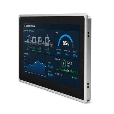 Harga yang pantas PC panel industri tanpa kipas dengan kecerahan 1000 Nits dan layar sentuh tahan air IP65 untuk digunakan di luar ruangan on line