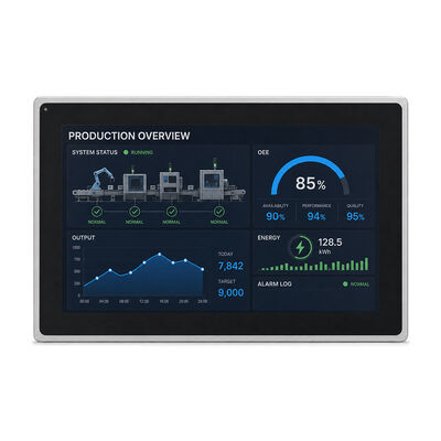 Harga yang pantas PC Panel Sentuh Tertanam dengan Perlindungan IP65 Depan Kecerahan 1000 Nits dan Keamanan TPM 2.0 on line