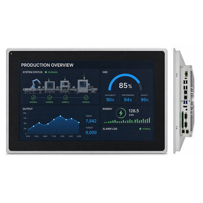 Harga yang pantas PC Panel Sentuh Tertanam dengan Kecerahan 1000 Nits, Rating IP65 Depan, dan Tegangan Lebar 9V-36V untuk Penggunaan Industri on line
