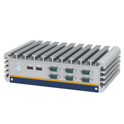 Harga yang pantas Industrial Mini PC dengan AMD RyzenTM Embedded R2314, 12-24V DC, dan 6 COM Port untuk Lingkungan yang keras on line