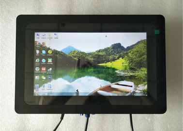 Harga yang pantas Monitor 400 Layar Multi Nits LCD 1366x768 PCAP Diproyeksikan DC 12V 24V 10 Inch on line